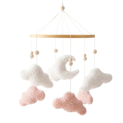 Wooden Mobile Bed Bell Crib Bracket Animal Kingdom Soft Felt Bed Bell Newborn Music Box Hanging Toy Baby Toys S for 0 12 Months SnugBubs Australia