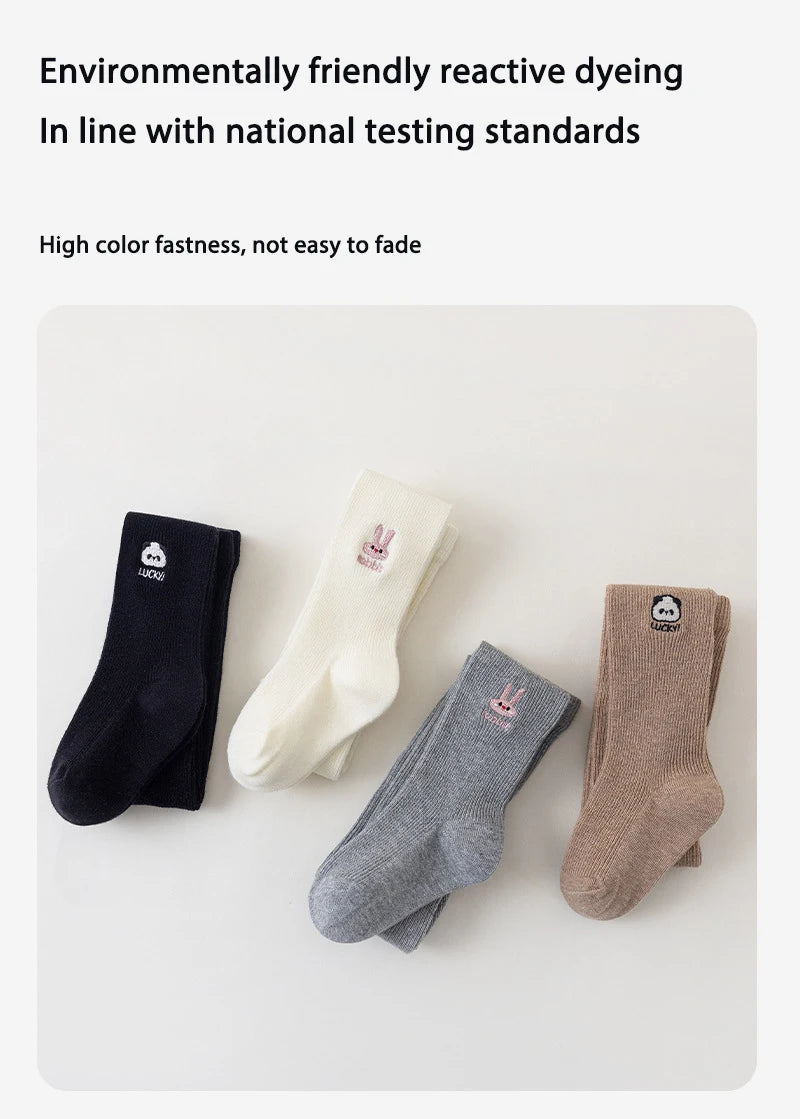 Cartoon Embroidery Girls Leggings SnugBubs Australia