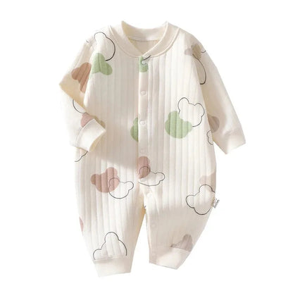 3 Layers Newborn Romper Cotton Bear Bunny Cartoon Baby Girl Jumpsuit Autumn Winter Toddler Outfit Infant Onesie Kids Boy Clothes SnugBubs Australia
