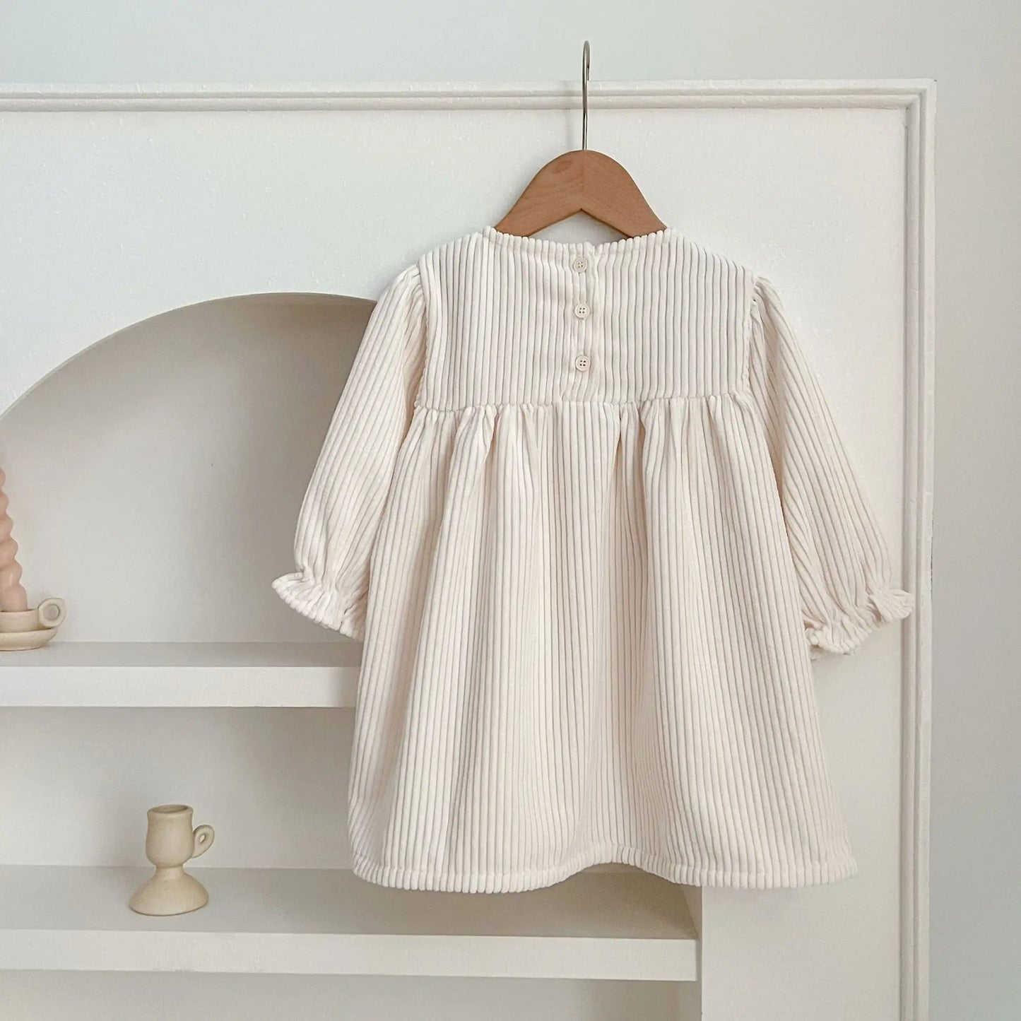 Long Sleeve Embroidered Princess Dress SnugBubs Australia