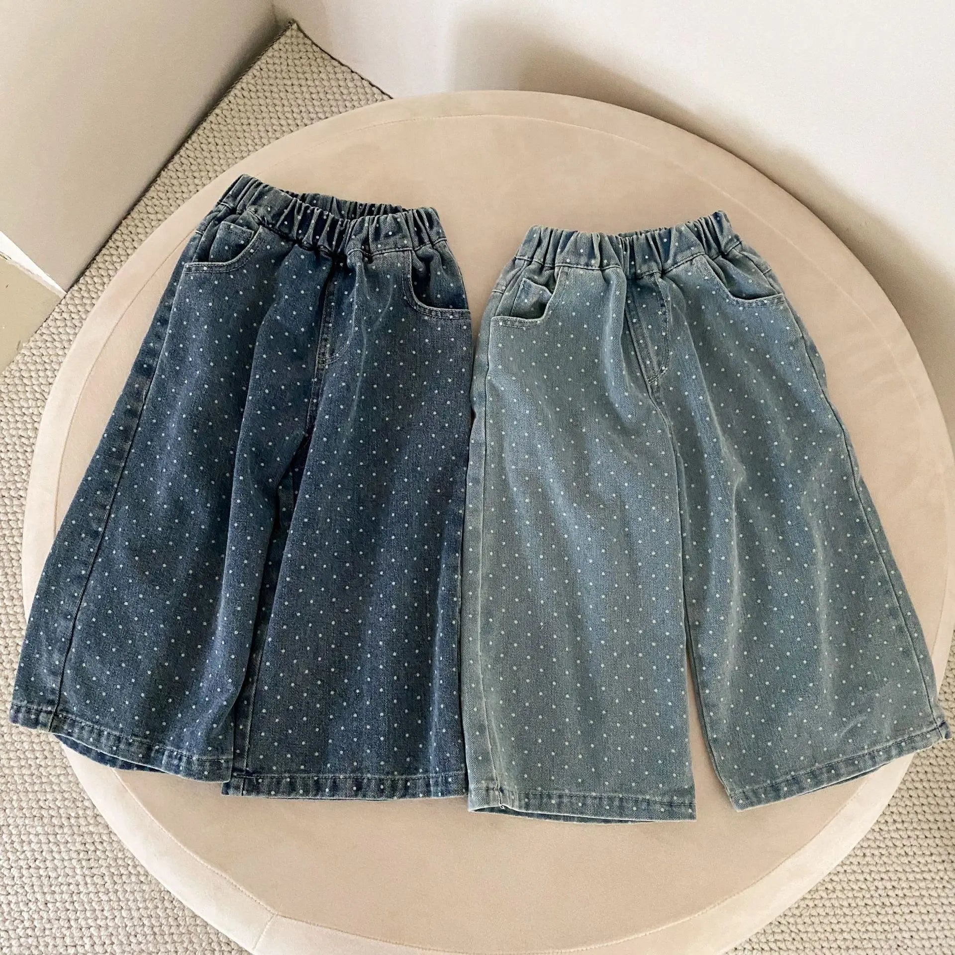 Wide-Leg Denim Pants SnugBubs Australia