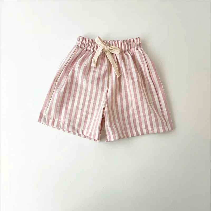Hemp Cotton Striped Boys' Shorts SnugBubs Australia