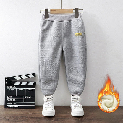 Children Sweatpants for Boys Girls Autumn Winter Thick Casual Pants Girl Student Loose Sports Pants Kawaii Letter Kids Trousers SnugBubs Australia