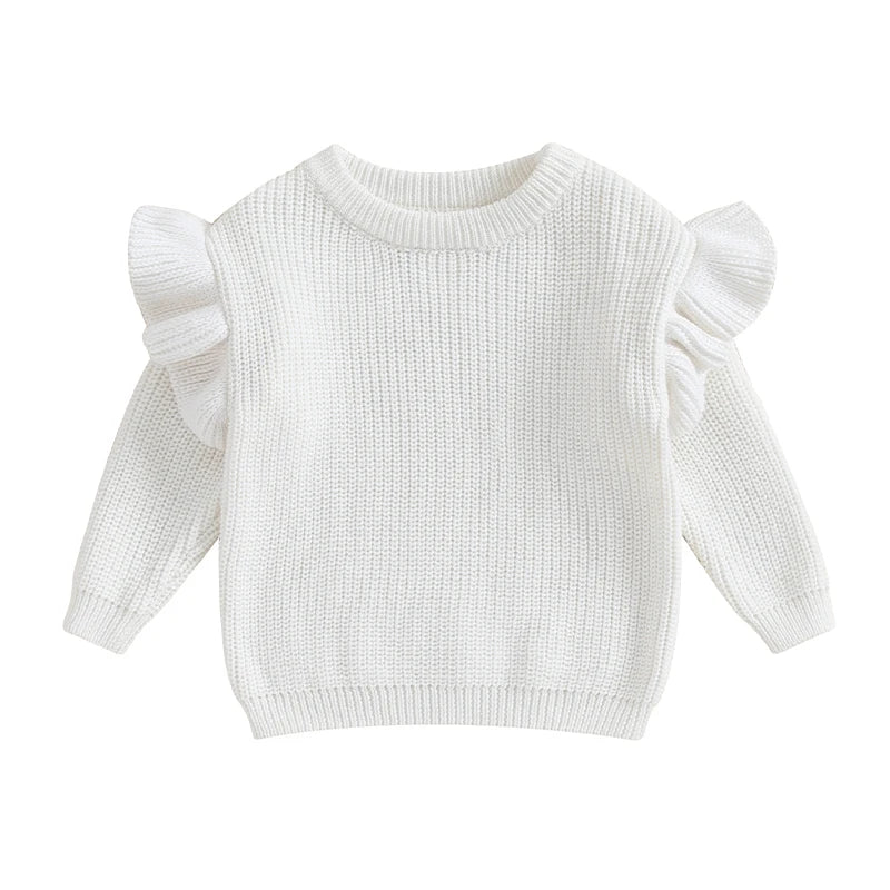 Baby Solid Color Ruffle Sweater SnugBubs Australia