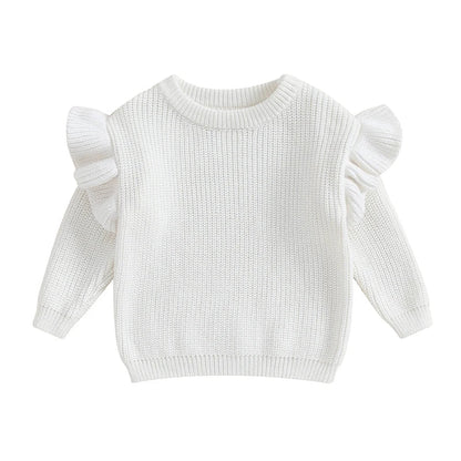 Baby Solid Color Ruffle Sweater SnugBubs Australia