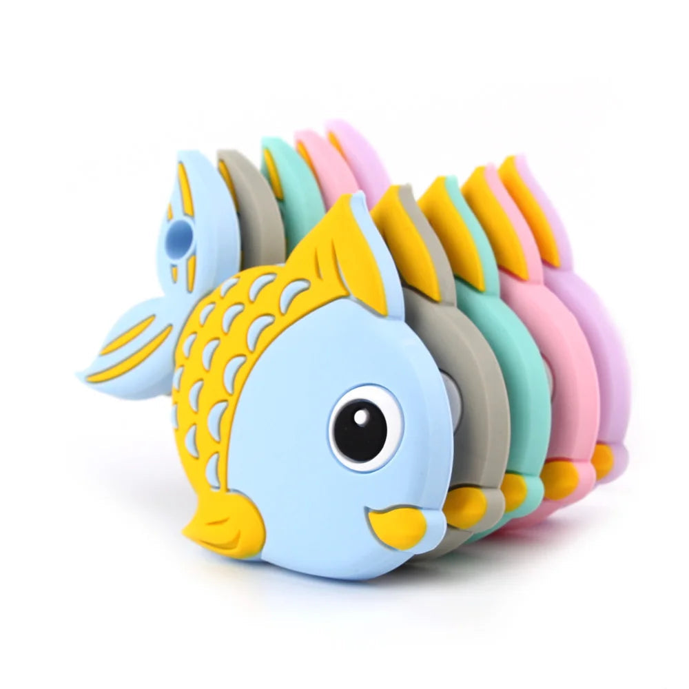 Cartoon Fish Silicone Teether SnugBubs Australia