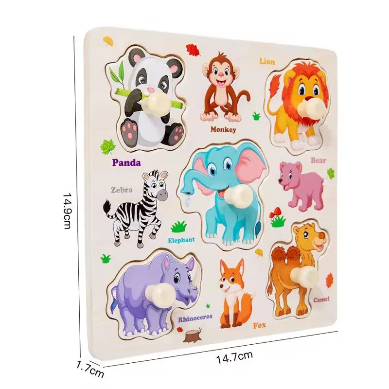 Montessori Wooden Puzzle Collection