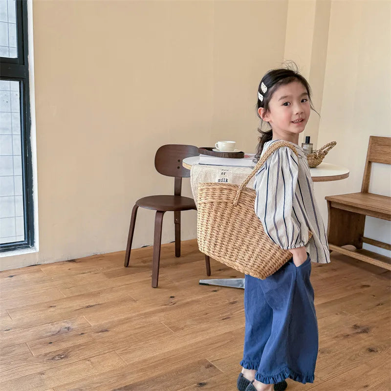 Baby Girl Wide Ankle Length Pants SnugBubs Australia