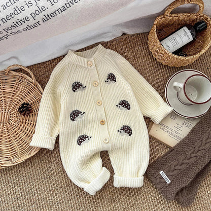 Newborn Animal Embroidery Romper SnugBubs Australia