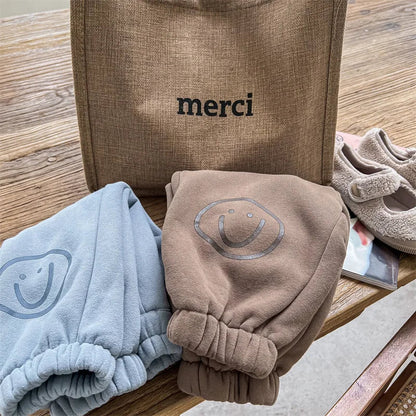 Cute Cartoon Print Thickened Cotton Casual Trousers SnugBubs Australia