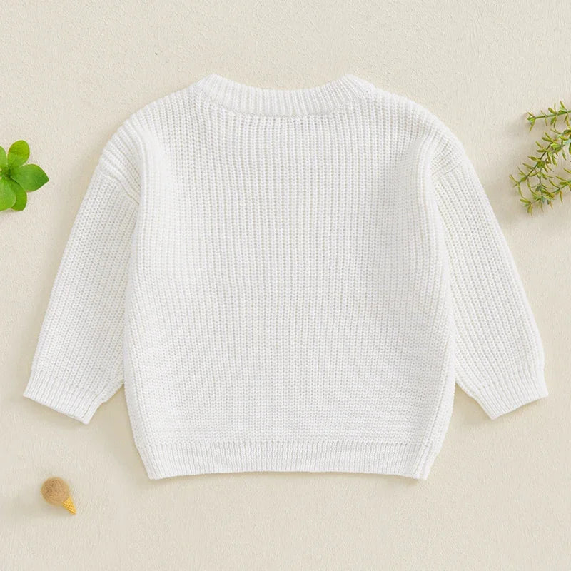 Crew Neck Baby Girl Pullover SnugBubs Australia