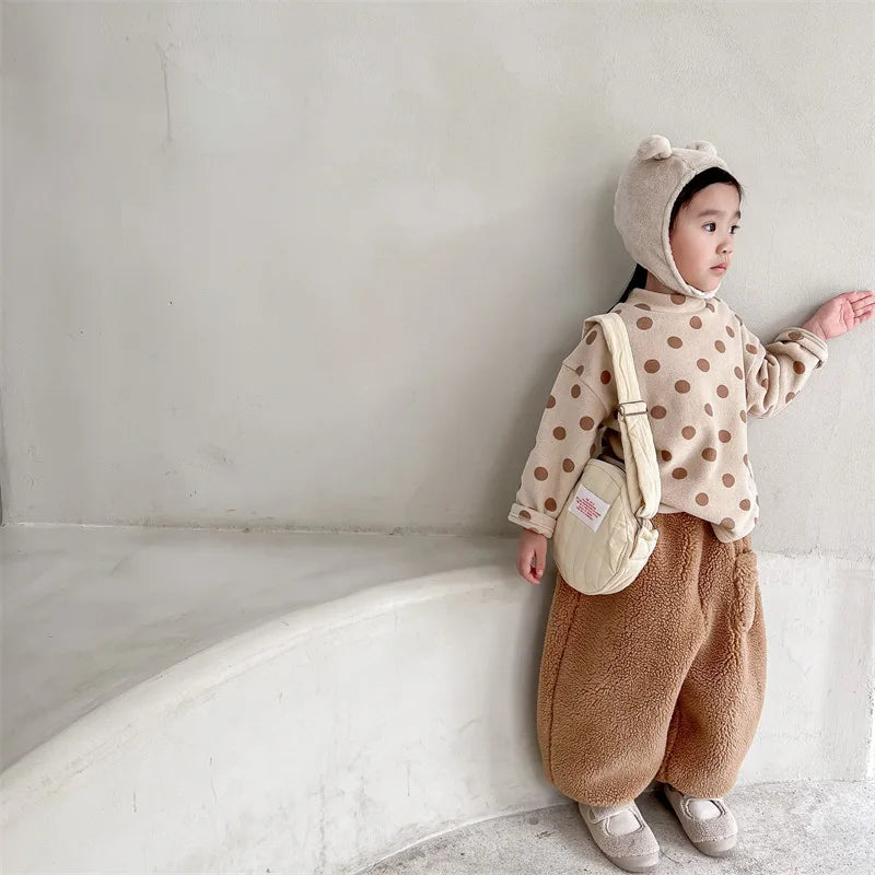 Winter Kids Warm Fleece Pants SnugBubs Australia