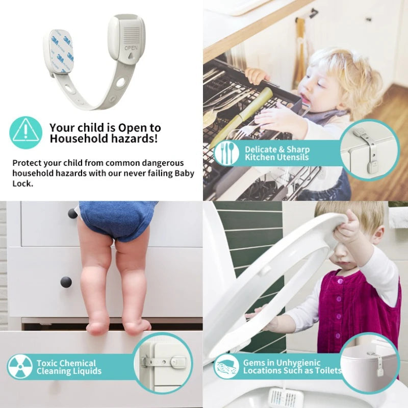 10PCS Baby Cabinet Locks SnugBubs Australia