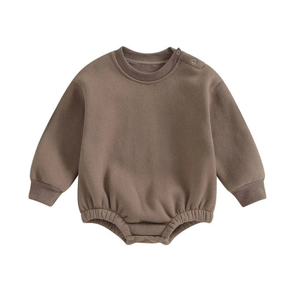 Fleece Solid Color Bubble Bodysuit Sweatshirt SnugBubs Australia