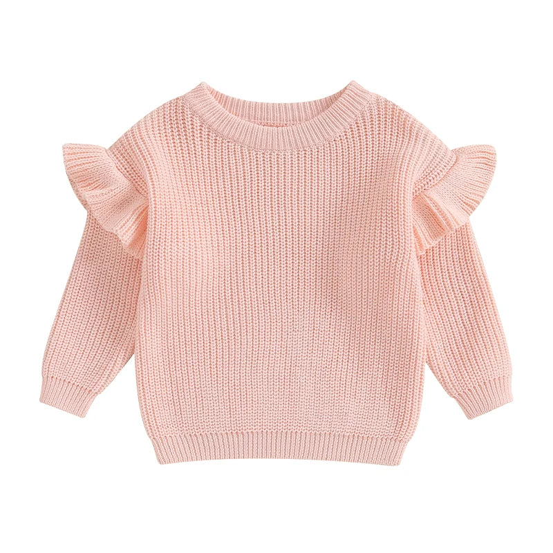 Baby Solid Color Ruffle Sweater SnugBubs Australia