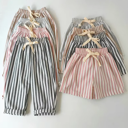 Hemp Cotton Striped Boys' Pants SnugBubs Australia