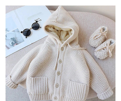 Cozy  Fur Lined Cardigan SnugBubs Australia