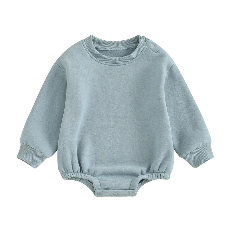 Fleece Solid Color Bubble Bodysuit Sweatshirt SnugBubs Australia
