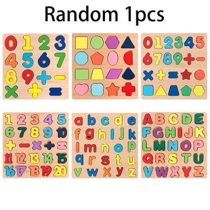Montessori Wooden Puzzle Collection