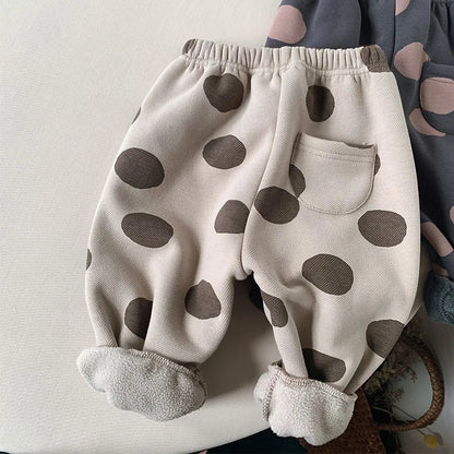 Winter Casual Trousers with Dot Print SnugBubs Australia