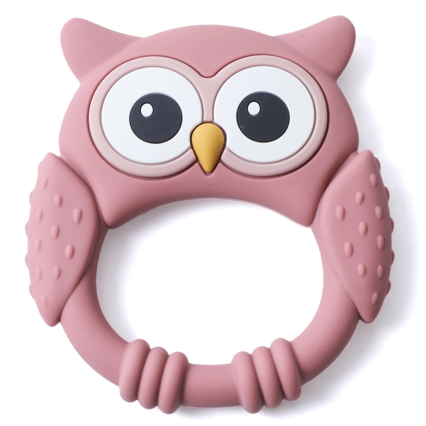 1PC Food Grade BPA Free Cartoon Owl Silicone Baby Teether SnugBubs Australia