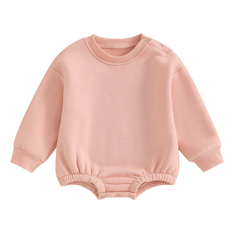 Fleece Solid Color Bubble Bodysuit Sweatshirt SnugBubs Australia
