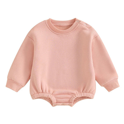 Fleece Solid Color Bubble Bodysuit Sweatshirt SnugBubs Australia