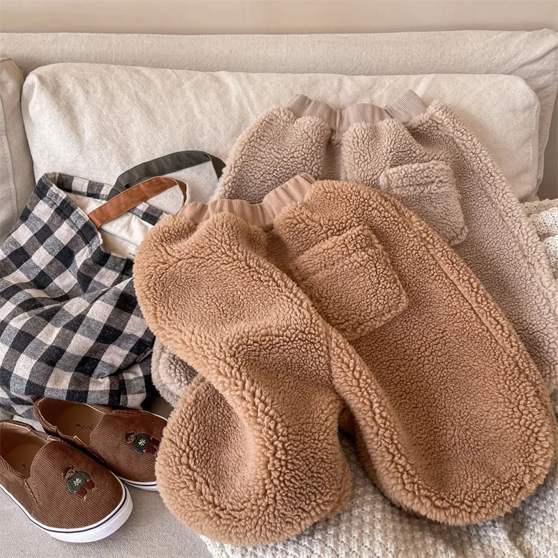 Winter Kids Warm Fleece Pants SnugBubs Australia