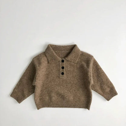 Solid Color Jumper with Turn-Down Collar SnugBubs Australia