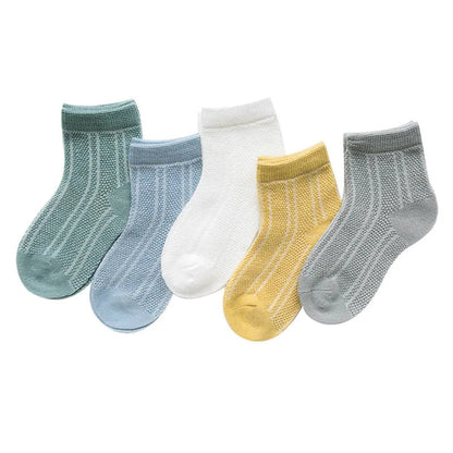 5Pairs/lot 0-2Y Infant Baby Socks Baby Socks for Girls Cotton Mesh Cute Newborn Boy Toddler Socks Baby Clothes Accessories SnugBubs Australia