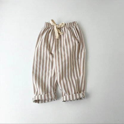 Hemp Cotton Striped Boys' Pants SnugBubs Australia