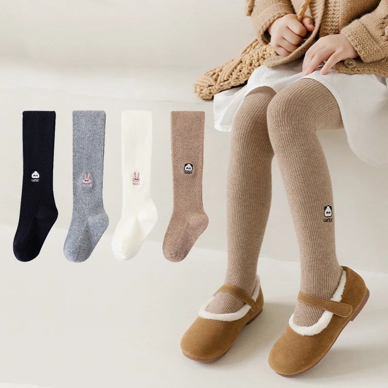 Cartoon Embroidery Girls Leggings SnugBubs Australia