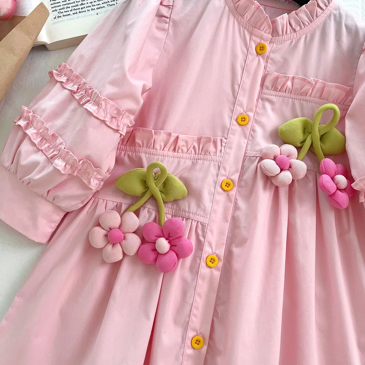 Sunflower Dreams Long Sleeve Dress SnugBubs Australia