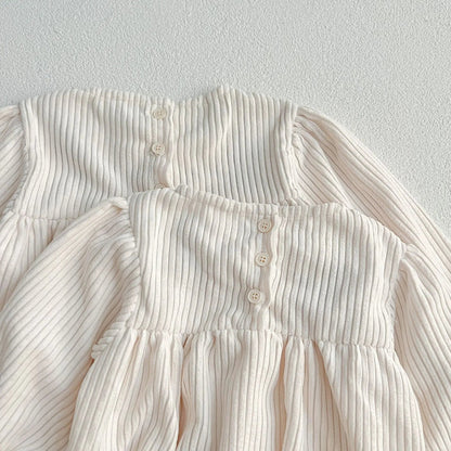 Long Sleeve Embroidered Princess Dress SnugBubs Australia