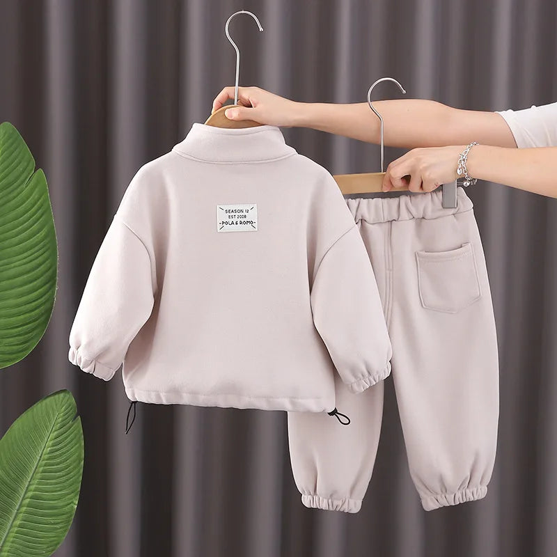 Toddler Fleece Clothing Set – Winter Warm Jacket + Pants SnugBubs Australia