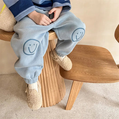 Cute Cartoon Print Thickened Cotton Casual Trousers SnugBubs Australia