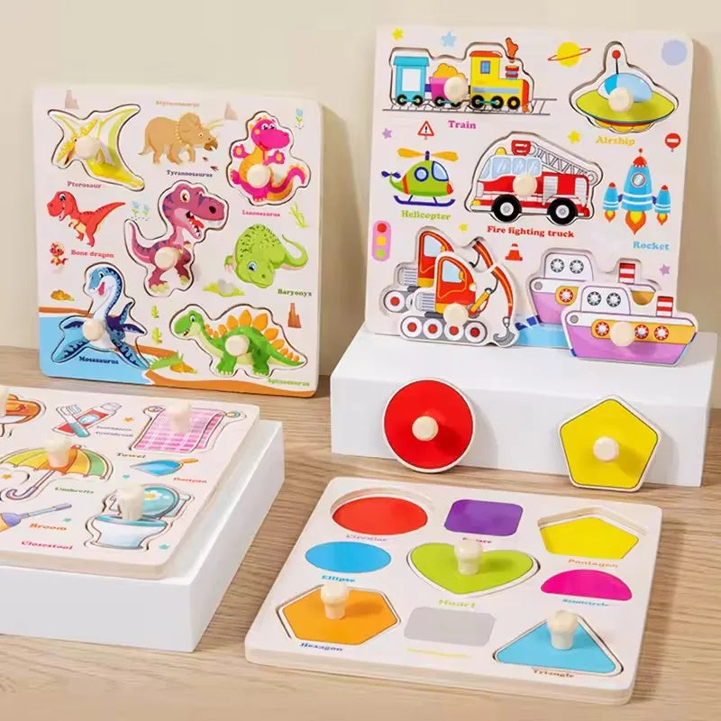 Montessori Wooden Puzzle Collection