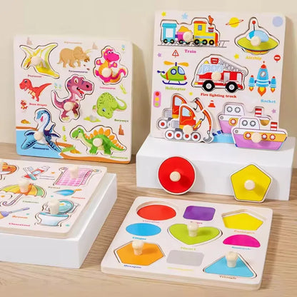 Montessori Wooden Puzzle Collection