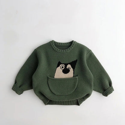 Children’s Cartoon Pullover Sweater SnugBubs Australia