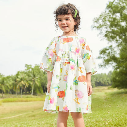 Mini Bala Girls Pure Cotton Beach Dress SnugBubs Australia