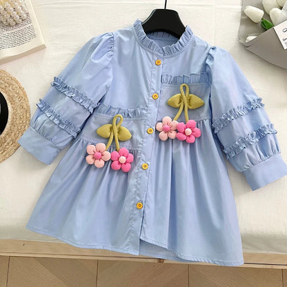 Sunflower Dreams Long Sleeve Dress SnugBubs Australia