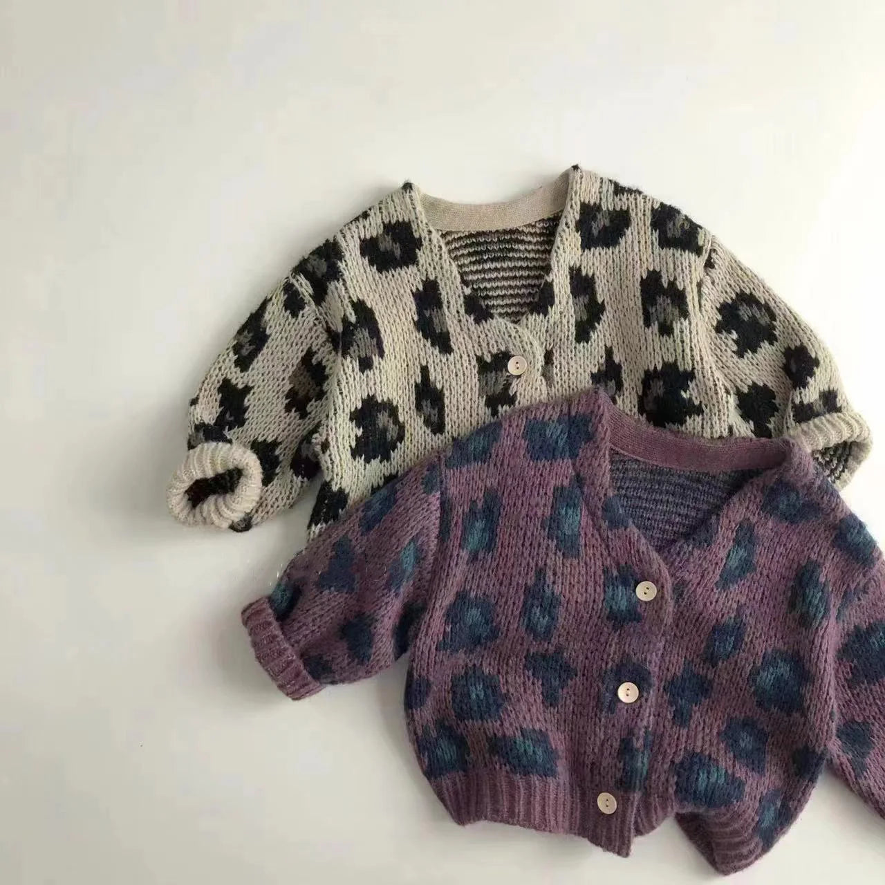 Girls Leopard Print Cardigan SnugBubs Australia