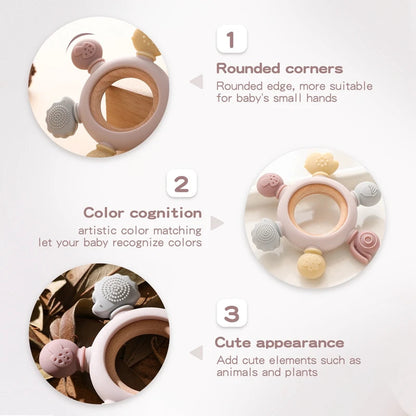 Snugbubs™ Silicone Rudder Baby Teether – BPA-Free Food Grade Rattle Toy SnugBubs Australia