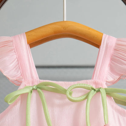 Girls Summer Bow Pommel Dress SnugBubs Australia