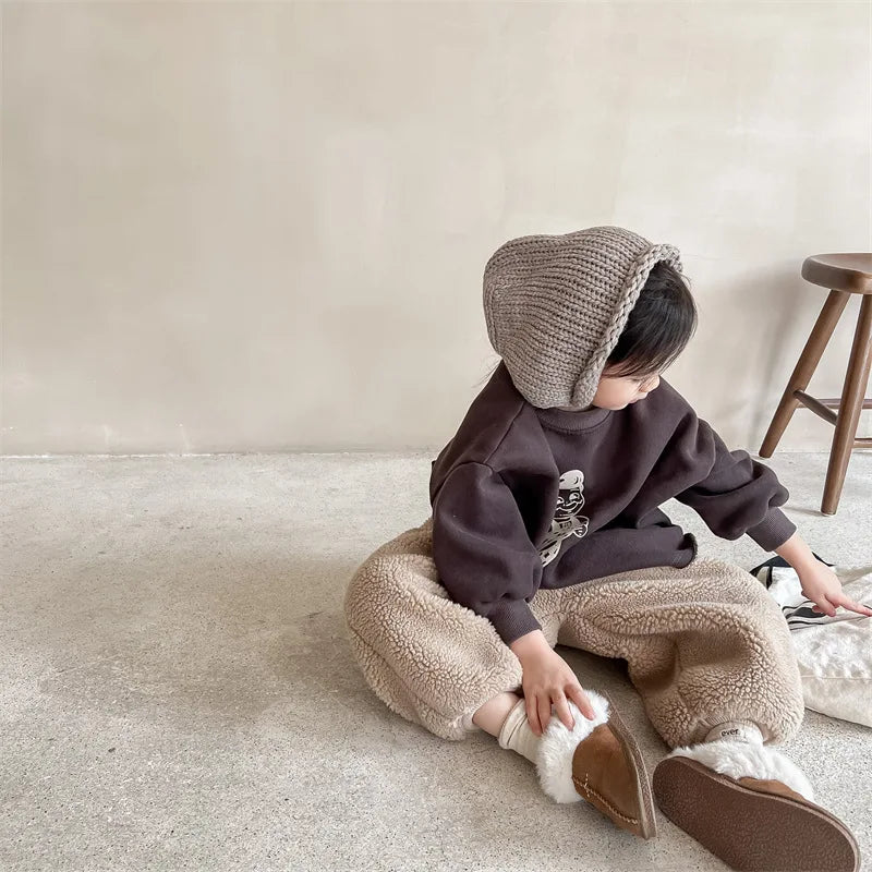 Winter Kids Warm Fleece Pants SnugBubs Australia