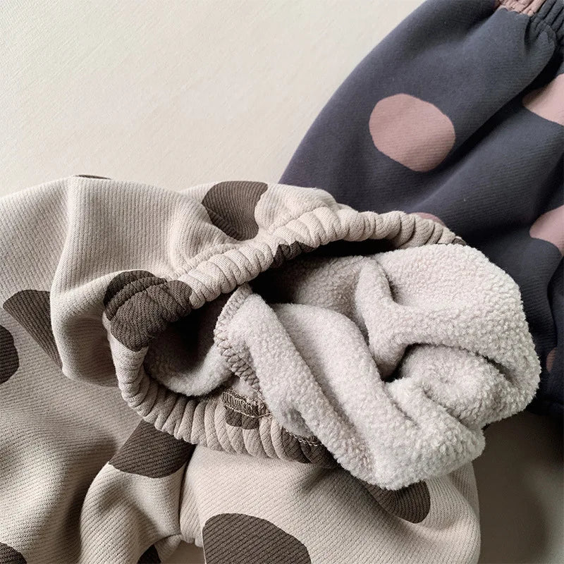 Winter Casual Trousers with Dot Print SnugBubs Australia