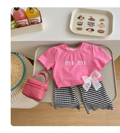 Cute Girls Bow T-Shirt SnugBubs Australia