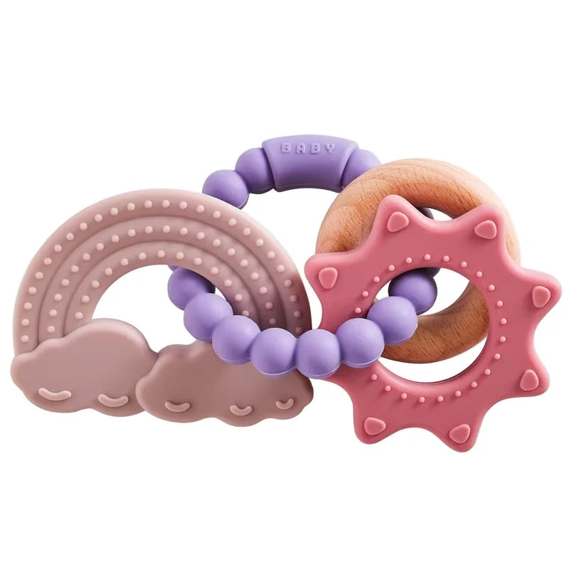 1PC Food Grade Silicone Planet Teether Bracelet SnugBubs Australia