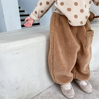 Winter Kids Warm Fleece Pants SnugBubs Australia