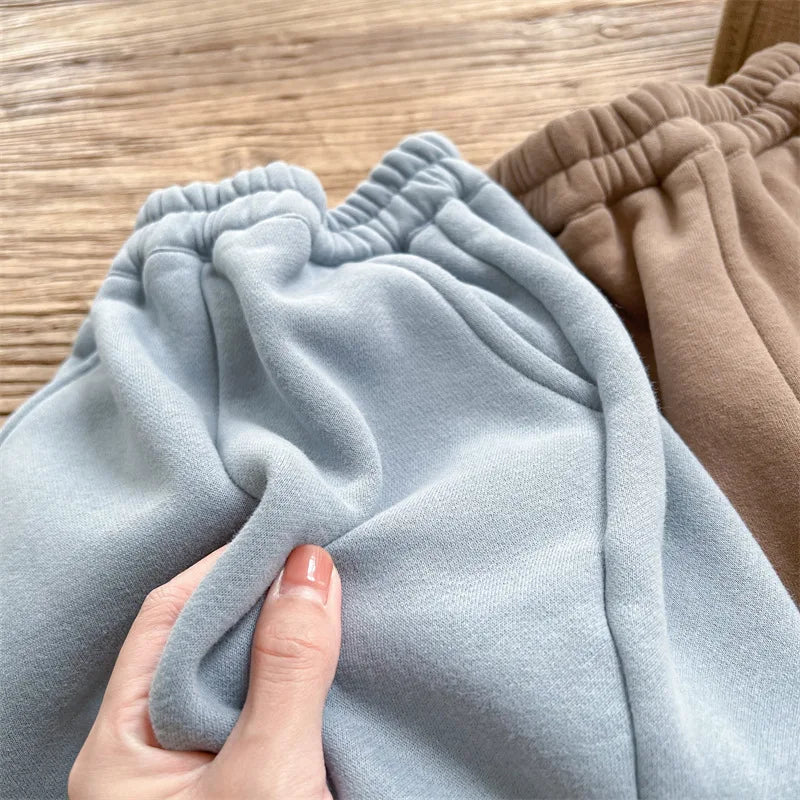 Cute Cartoon Print Thickened Cotton Casual Trousers SnugBubs Australia